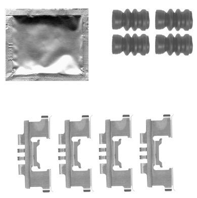 HELLA PAGID Lisakomplekt, ketaspiduriklotsid 8DZ 355 204-791